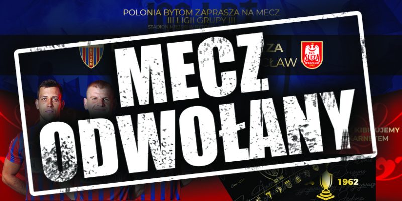 Sobotni mecz ze Ślęzą Wrocław zostaje przeniesiony na inny termin