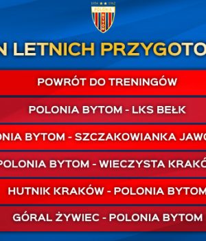 Plan letnich sparingów Polonii Bytom