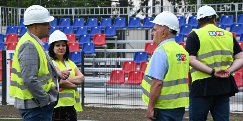 Prezes Henryk Kula odwiedził nowy obiekt sportowy Polonii
