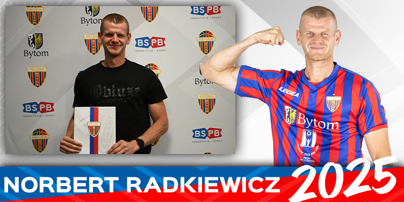 Kolejny sezon wychowanka w niebiesko-czerwonych barwach! Norbert Radkiewicz zostaje w Polonii!