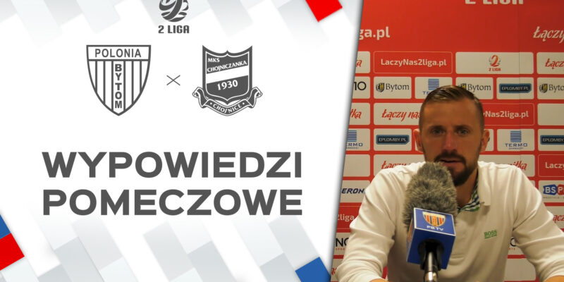 WIDEO: Skrót i konferencja po meczu 2. ligi z Chojniczanką Chojnice