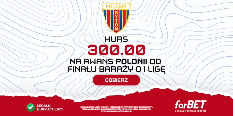 Kurs 300 na awans Polonii do finału baraży. Trwa akcja specjalna od serwisu LegalniBukmacherzy.pl