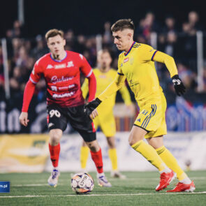 Pilka nozna. Betclic II liga. Polonia Bytom - Podbeskidzie Bielsko-Biala. 28.02.2025
