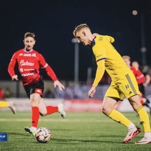 Pilka nozna. Betclic II liga. Polonia Bytom - Podbeskidzie Bielsko-Biala. 28.02.2025