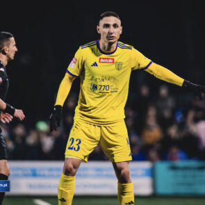 Pilka nozna. Betclic II liga. Polonia Bytom - Podbeskidzie Bielsko-Biala. 28.02.2025