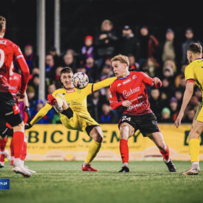 Pilka nozna. Betclic II liga. Polonia Bytom - Podbeskidzie Bielsko-Biala. 28.02.2025