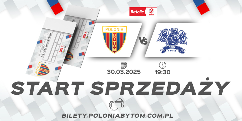 Start sprzedaży biletów na mecz ze Świtem Szczecin!