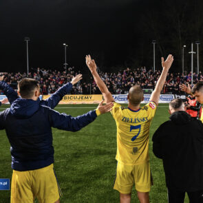 Pilka nozna. Betclic II liga. Polonia Bytom - Skra Czestochowa. 12.04.2025
