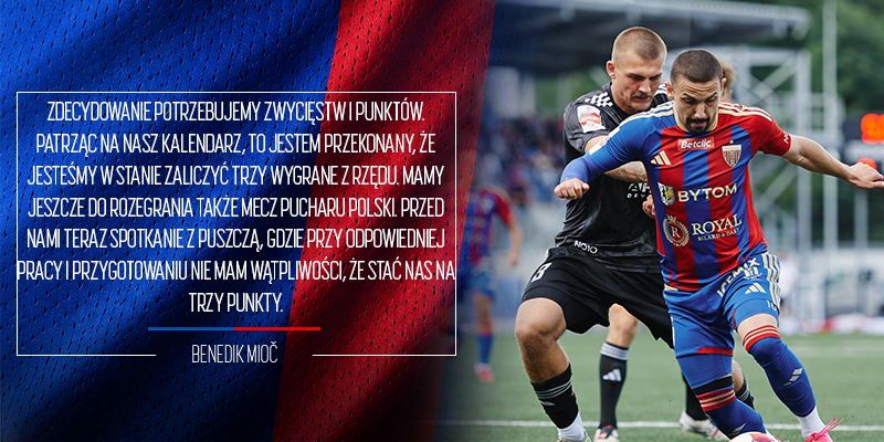 Benedik Mioć: stać nas na trzy wygrane z rzędu